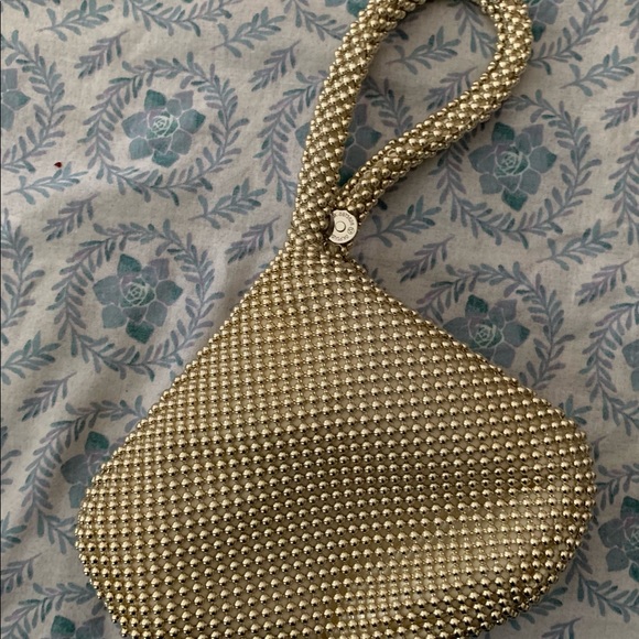NEW Gold Beaded Evening Bag - Picture 6 of 7